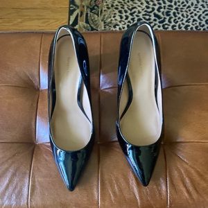 Banana Republic Patent Leather Block Heel Pumps